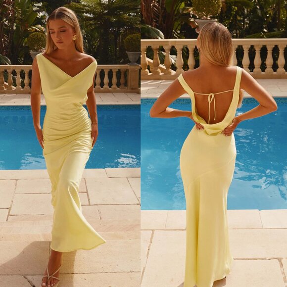 Peppermayo Be Mine Maxi Gown - Yellow / Canary 6 - Picture 1 of 5